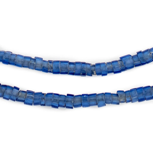 Old Russian Blue Disk Trade Beads - The Bead Chest
