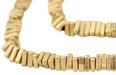 Faceted Gold Triangle Heishi Beads (4mm, 16 inch Strand) - The Bead Chest