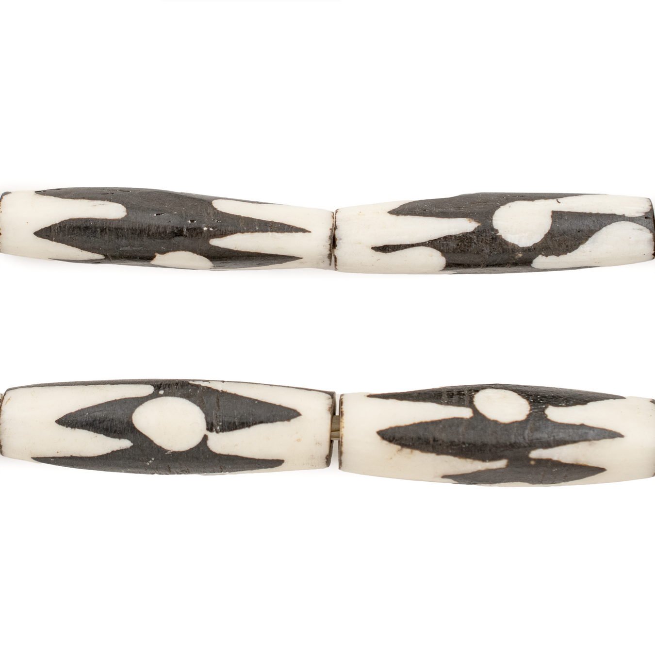 Batik Bone Beads (Elongated)