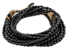 Midnight Black Naga Bead Necklace - The Bead Chest