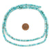 Light Blue Turquoise Afghan Stone Heishi Beads (4mm) - The Bead Chest