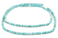 Light Blue Turquoise Afghan Stone Heishi Beads (4mm) - The Bead Chest