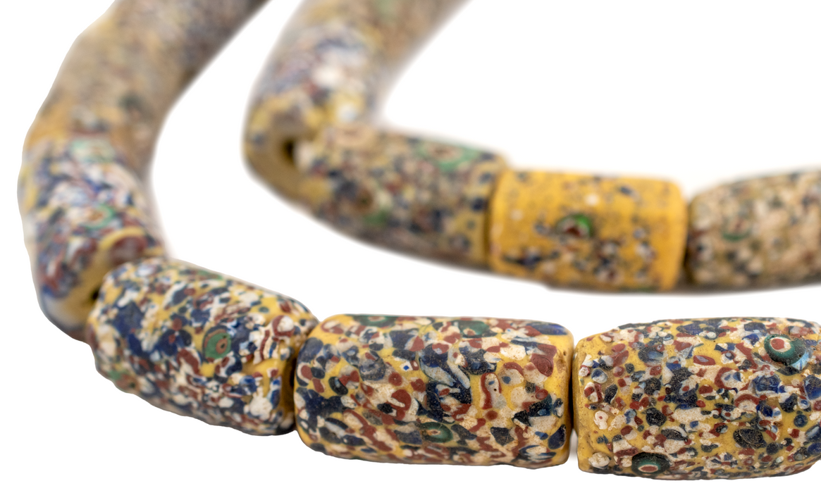Jumbo Antique Venetian End of Day Beads #15765