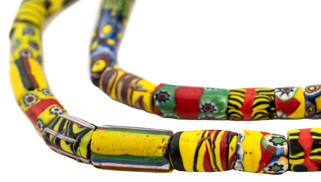 Antique Venetian Millefiori African Trade Beads #16490