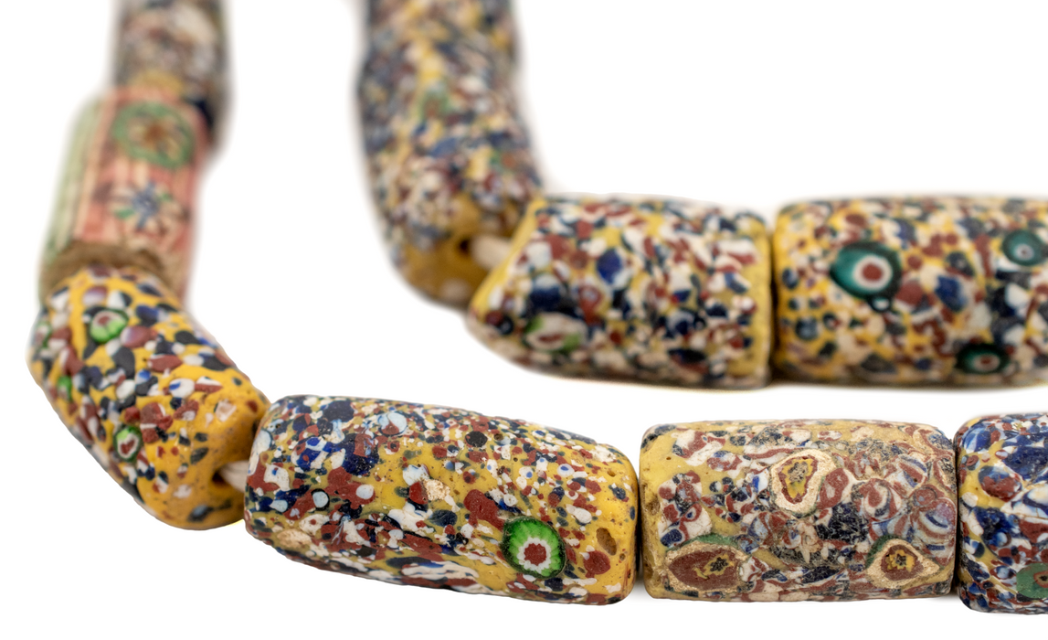 Jumbo Antique Venetian End of Day Beads #15764