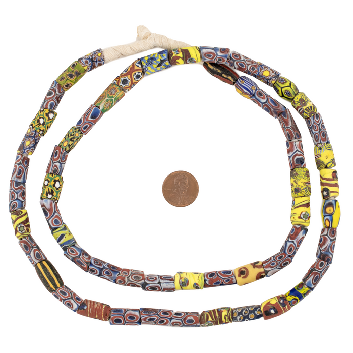 Antique Venetian Millefiori African Trade Beads #16485