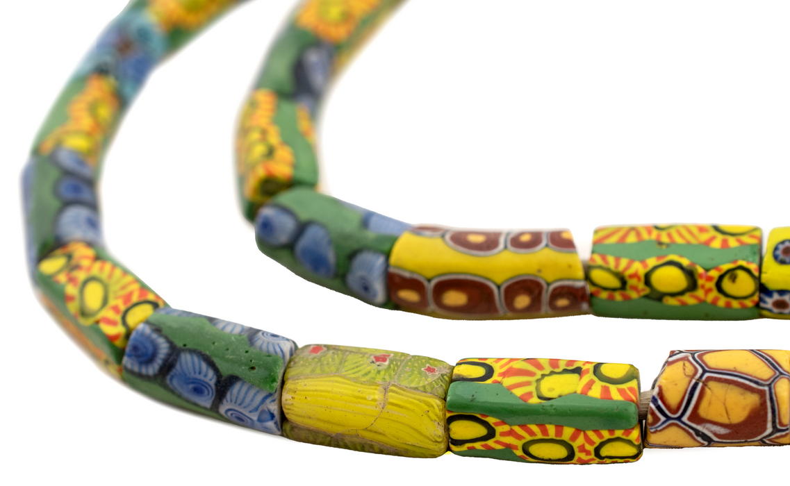 Antique Venetian Millefiori African Trade Beads #16482