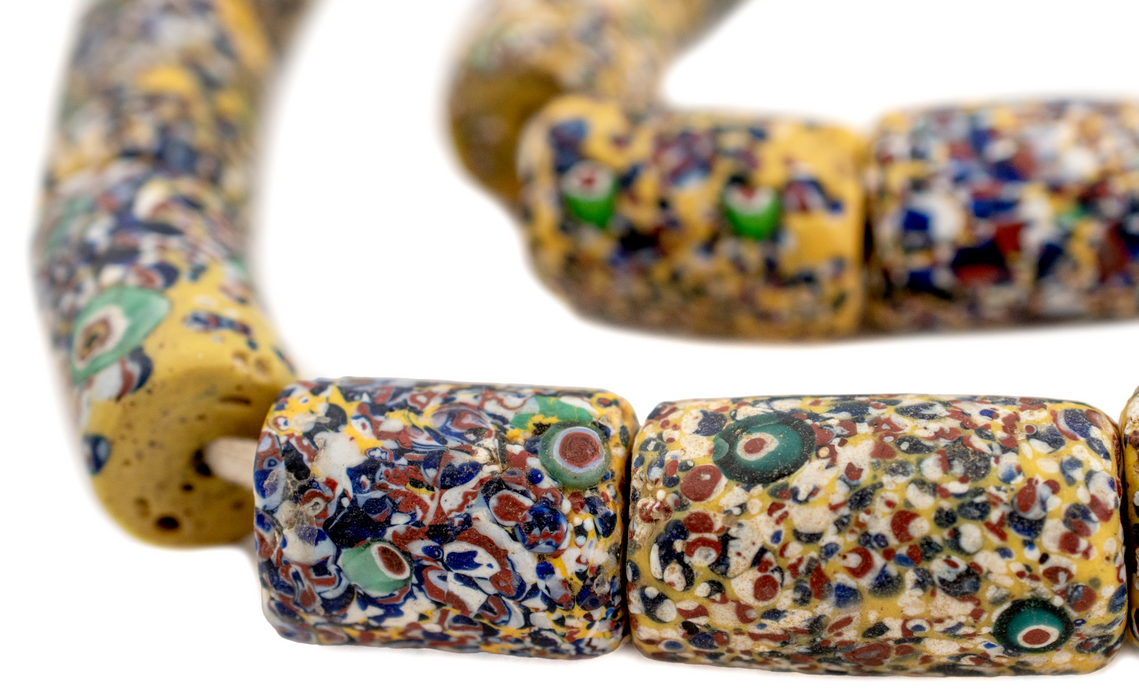 Jumbo Antique Venetian End of Day Beads #15759