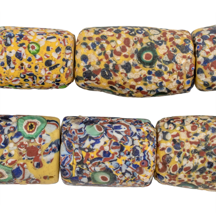 Jumbo Antique Venetian End of Day Beads #15759