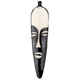 Elongated Mask Batik Bone Feather Pendant (100x22mm) - The Bead Chest