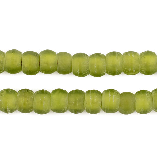 Translucent Lime Green Padre Beads (9mm) - The Bead Chest
