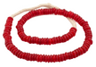 Red Rondelle Recycled Glass Beads - The Bead Chest