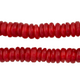 Red Rondelle Recycled Glass Beads - The Bead Chest