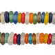 Mixed Rondelle Recycled Glass Beads - The Bead Chest