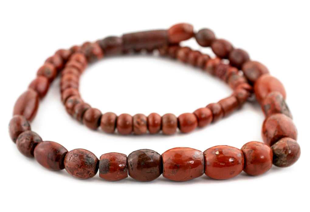 Old African Red Jasper Beads #13419