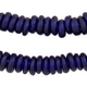 Cobalt Blue Rondelle Recycled Glass Beads - The Bead Chest