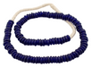 Cobalt Blue Rondelle Recycled Glass Beads - The Bead Chest