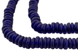 Cobalt Blue Rondelle Recycled Glass Beads - The Bead Chest