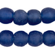 Blue Recycled Glass Beads (18mm) - The Bead Chest