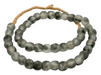 Grey Mist Recycled Glass Beads (14mm) - The Bead Chest