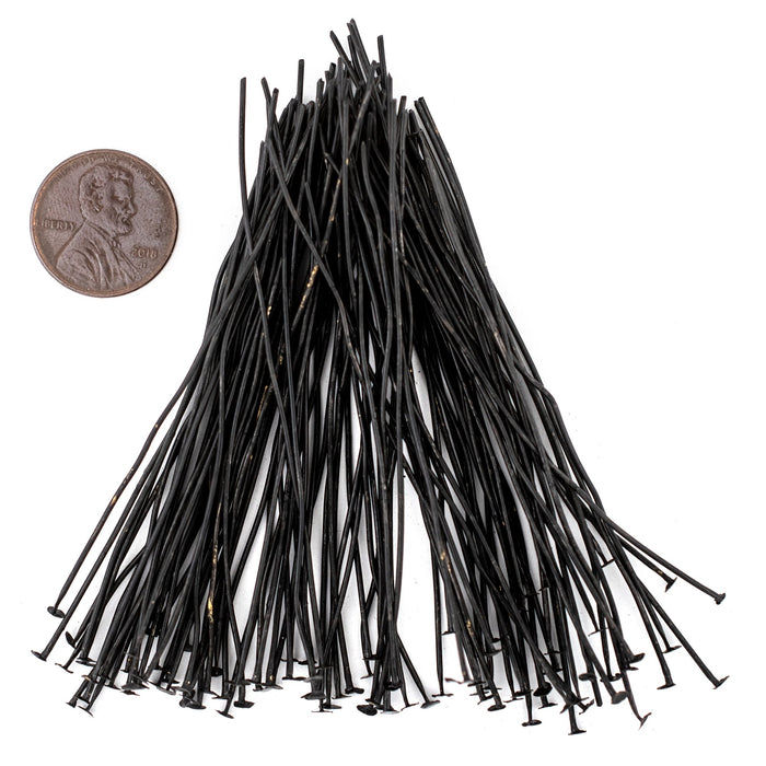 Midnight Brass 21 Gauge 3 Inch Head Pins (Approx 500 pieces) - The Bead Chest