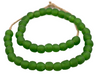 Green Recycled Glass Beads (14mm) - The Bead Chest