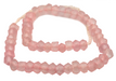 Rose Pink Faceted Recycled Java Sea Glass Beads - The Bead Chest