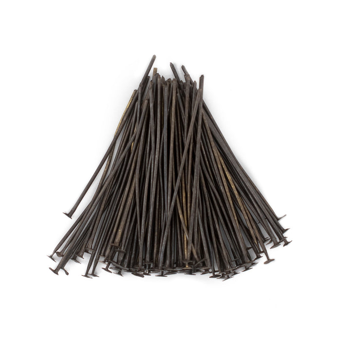 Antiqued Brass 21 Gauge 1.5 Inch Head Pins (Approx 500 pieces) - The Bead Chest