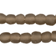 Groundhog Grey Recycled Glass Beads (11mm) - The Bead Chest