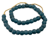 Teal Recycled Glass Beads (14mm) - The Bead Chest