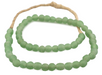 Light Green Recycled Glass Beads (11mm) - The Bead Chest