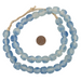 Blue Swirl Recycled Glass Beads (14mm) - The Bead Chest