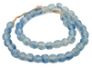 Blue Swirl Recycled Glass Beads (14mm) - The Bead Chest