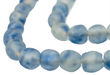 Blue Swirl Recycled Glass Beads (14mm) - The Bead Chest