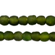 Forest Green Recycled Glass Beads (11mm) - The Bead Chest