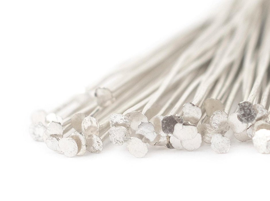 Silver 21 Gauge 2.5 Inch Head Pins (Approx 500 pieces) - The Bead Chest