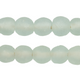 Clear Aqua Recycled Glass Beads (14mm) - The Bead Chest