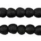 Charcoal Black Recycled Glass Beads (14mm) - The Bead Chest