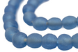 Light Blue Recycled Glass Beads (14mm) - The Bead Chest