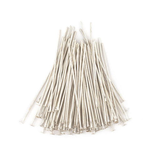 Silver 21 Gauge 1.5 Inch Head Pins (Approx 500 pieces) - The Bead Chest