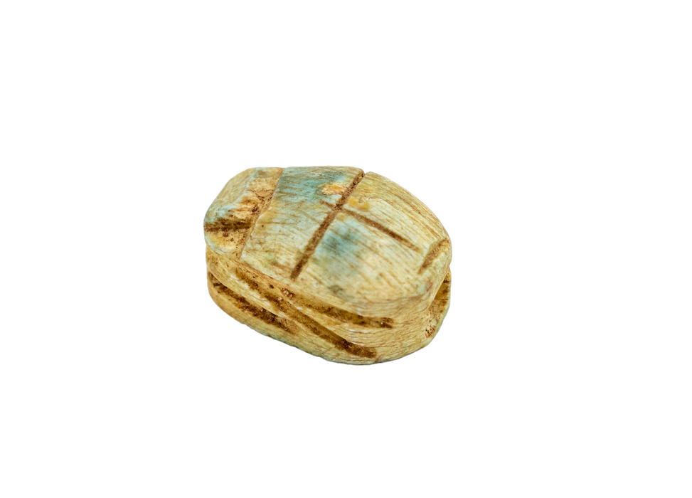 Light Green Egyptian Scarab Beads (Set of 5)
