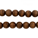 Vintage-Style Round Olive Wood Beads from Bethlehem (10mm) - The Bead Chest