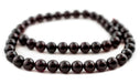 Round Garnet Beads (8-9mm) - The Bead Chest