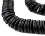 Black Disk Coconut Shell Beads (20mm) (10 Pack) - The Bead Chest