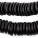 Black Disk Coconut Shell Beads (20mm) (5 Pack) - The Bead Chest