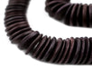 Dark Brown Disk Coconut Shell Beads (20mm) (5 Pack) - The Bead Chest