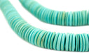 Mint Green Disk Coconut Shell Beads (20mm) (5 Pack) - The Bead Chest