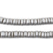 Silver Disk Coconut Shell Beads (8mm) (5 Pack) - The Bead Chest