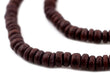 Dark Brown Disk Coconut Shell Beads (8mm) (5 Pack) - The Bead Chest