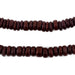 Dark Brown Disk Coconut Shell Beads (8mm) (5 Pack) - The Bead Chest